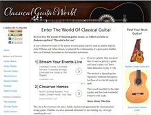 Tablet Screenshot of classical-guitar-world.com